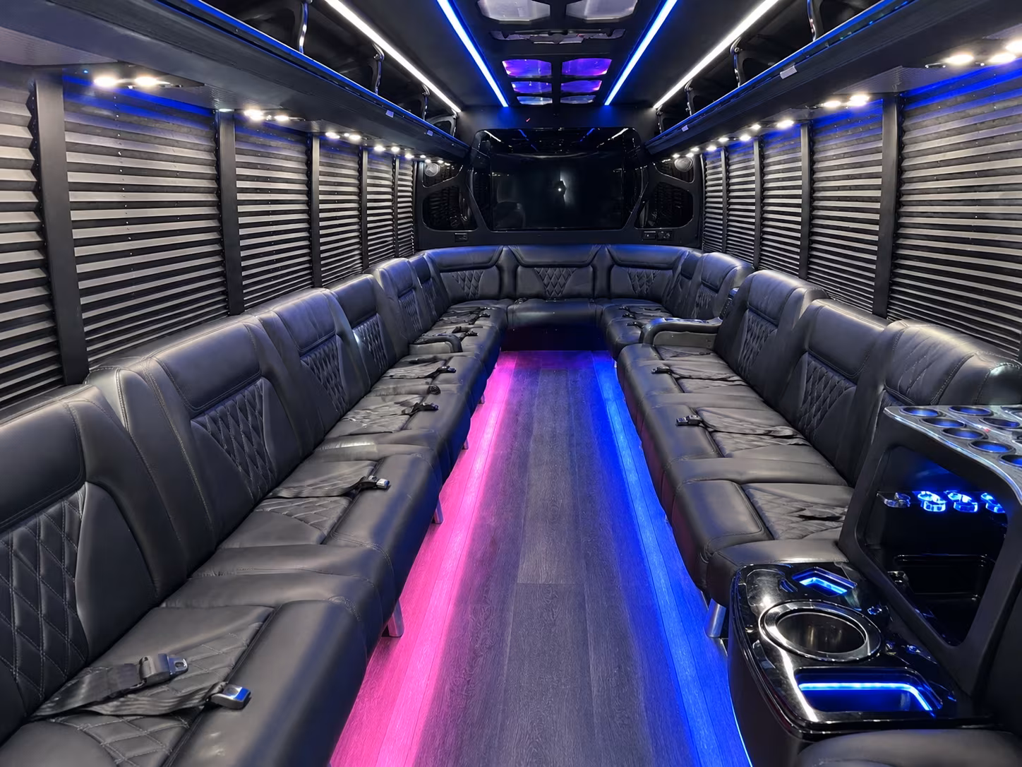 Fort Lauderdale Birthday, Sweet 16, & Quinceañera Transportation party bus exterior