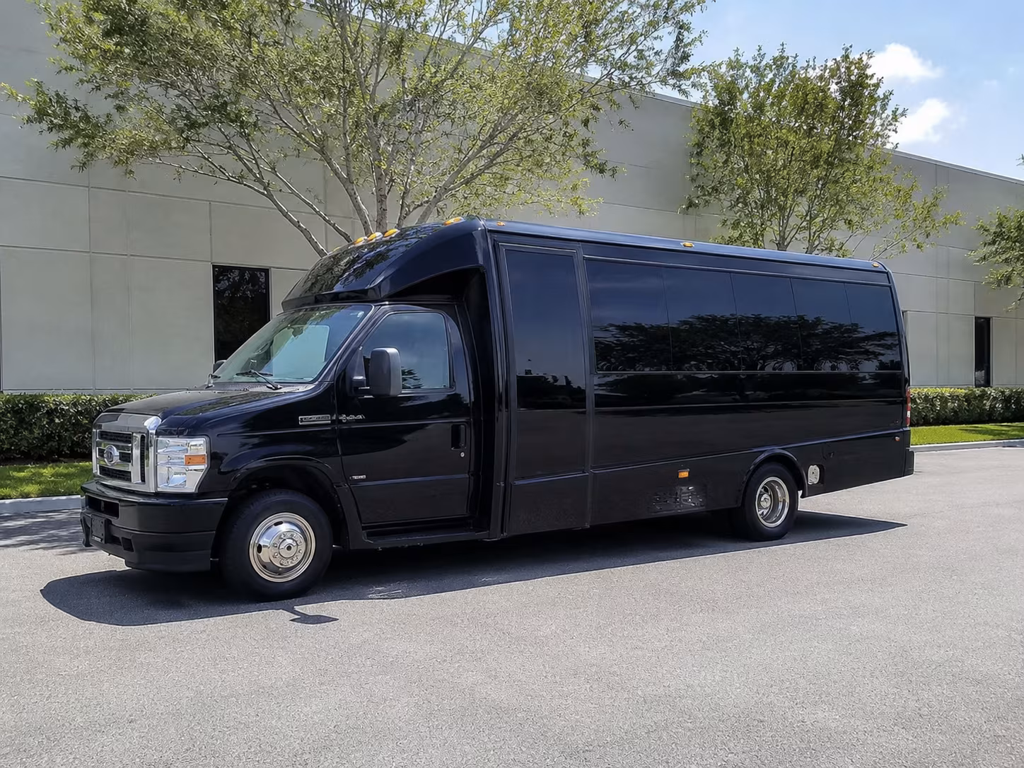 Fort Lauderdale School Event Transportation party bus exterior