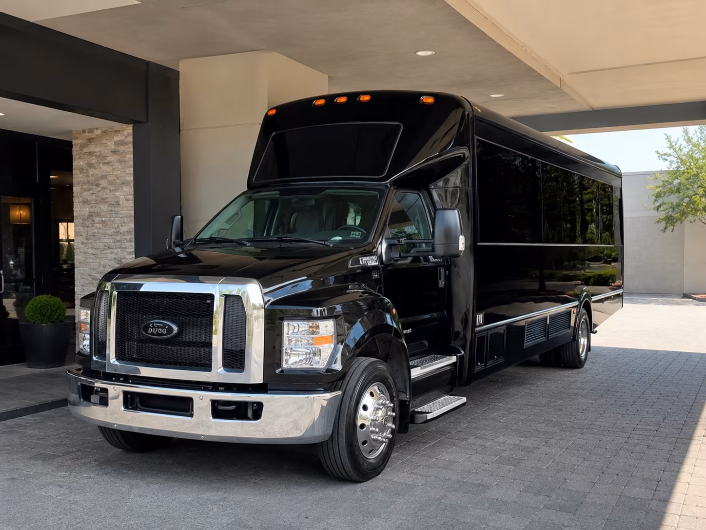 Fort Lauderdale Sporting Event Transportation party bus exterior