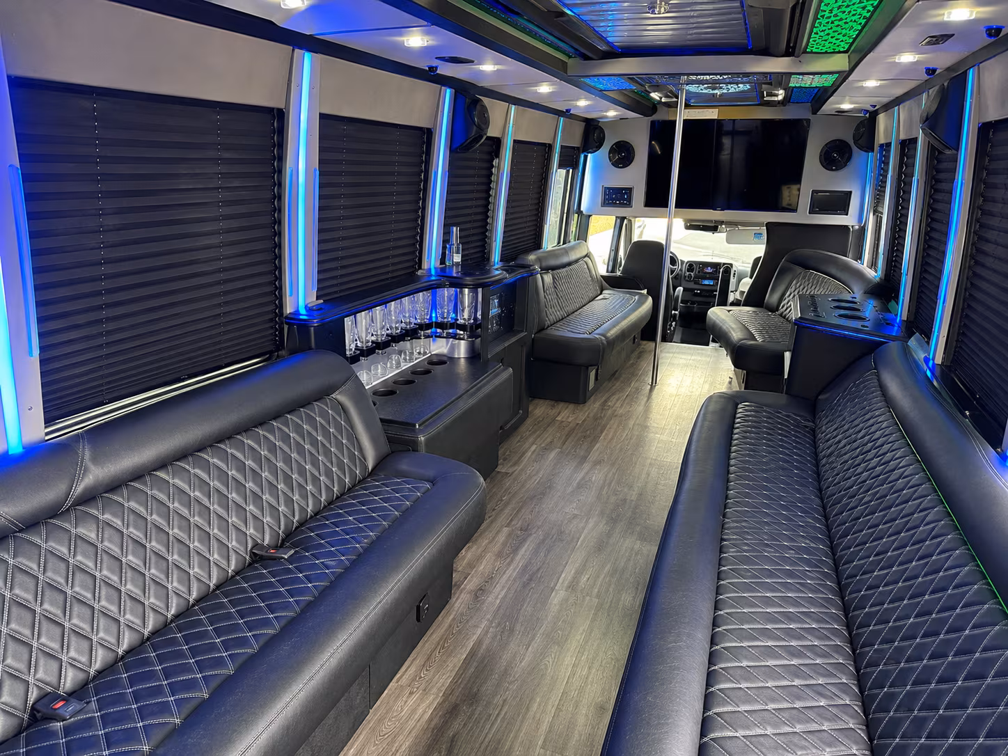 Fort Lauderdale Sporting Event Transportation party bus exterior