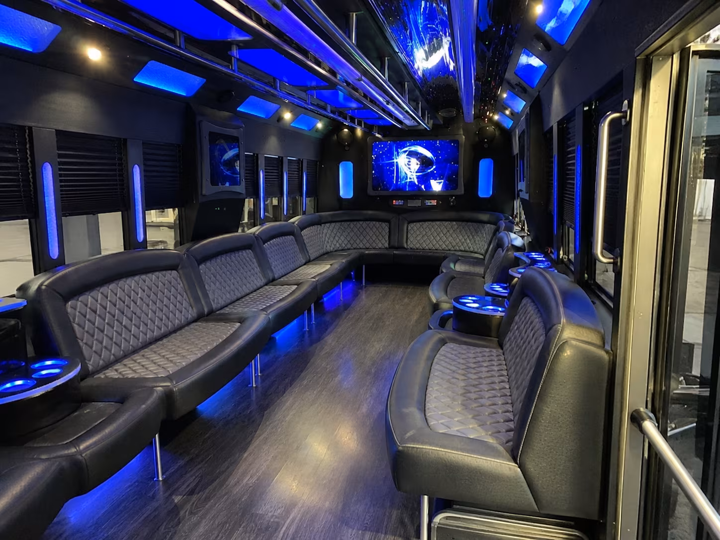 Fort Lauderdale Wedding Transportation onboard seating