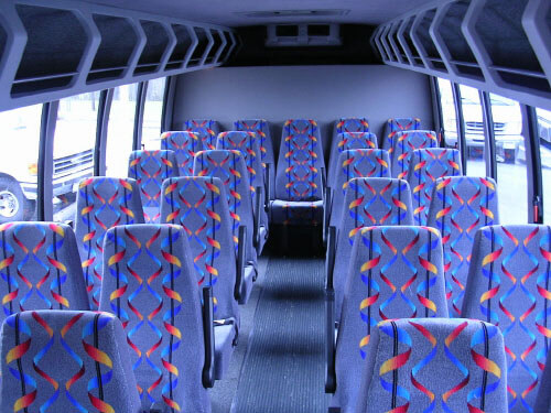 Coral Springs 24 Passenger Mini Bus Interior