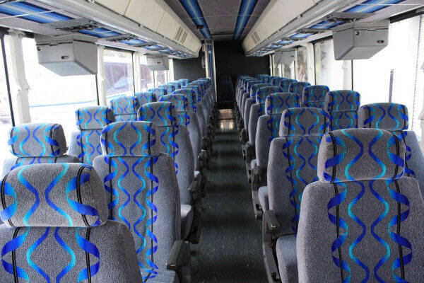 Pompano Beach 40 Passenger Coach Bus Interior